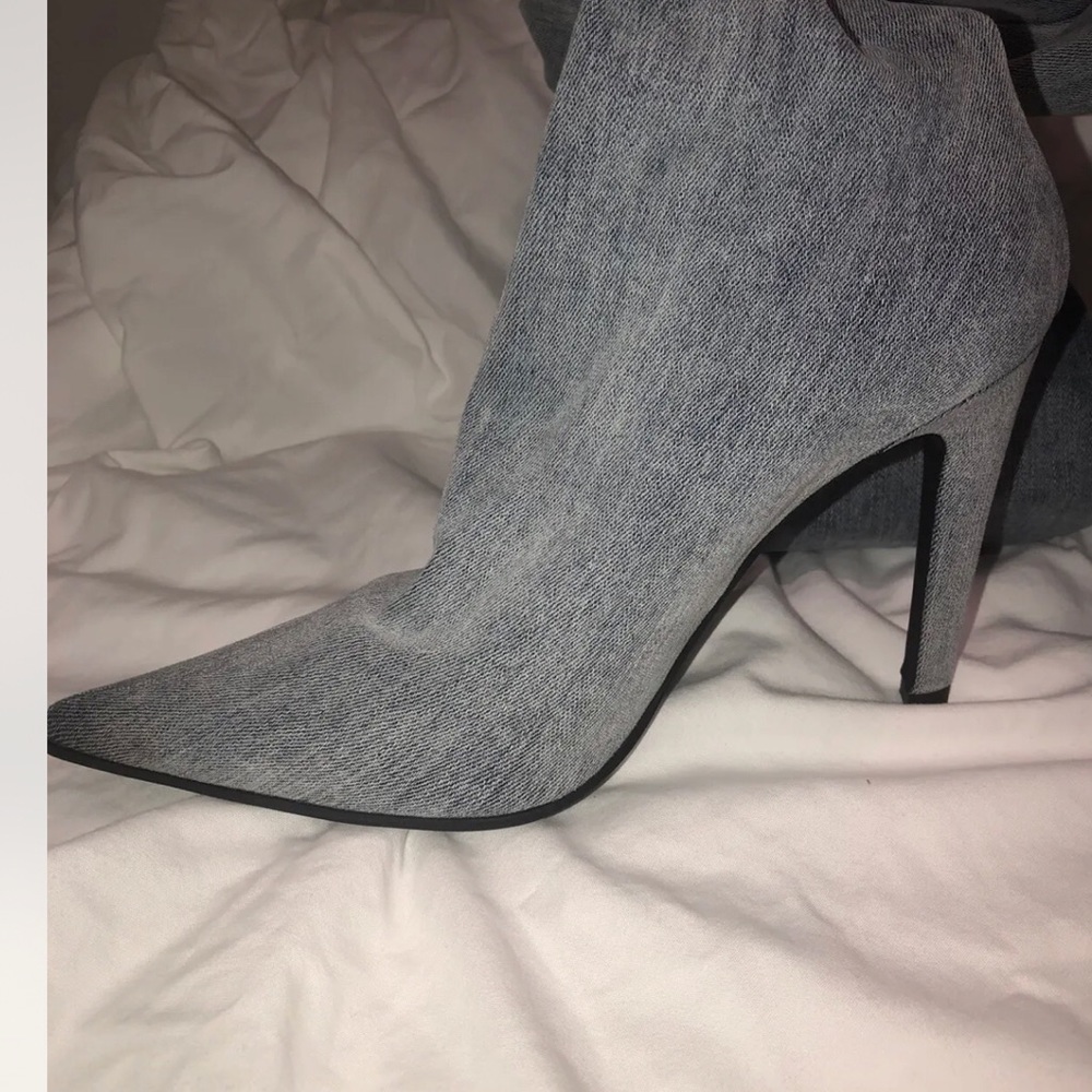 Jeffrey Campbell 2-1 denim pantaboots 8.5 - Picture 4 of 8